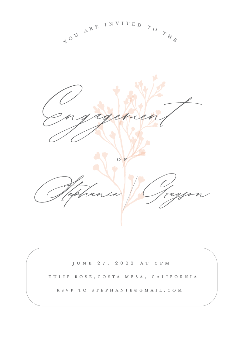 Good Beginnings Engagement Invitations - Digital Printing design preview