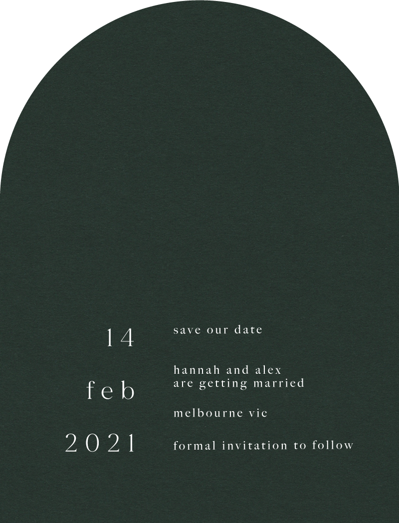 Gentle Earthquakes Save The Date - White Ink design preview