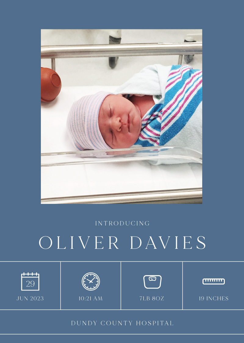Baby Powder - Baby Announcements