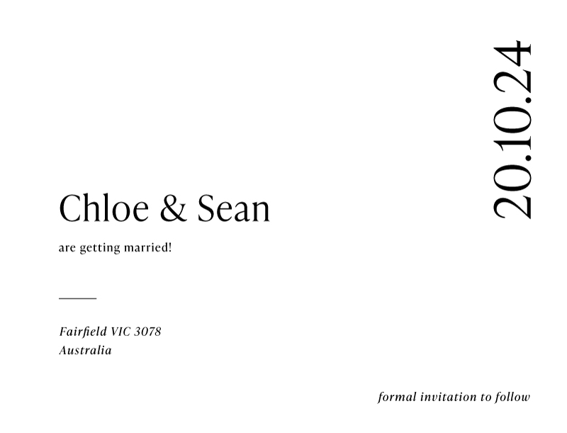 Chloe - Save The Date