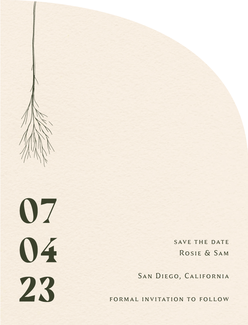 Verdure Save The Date - Digital Printing design preview