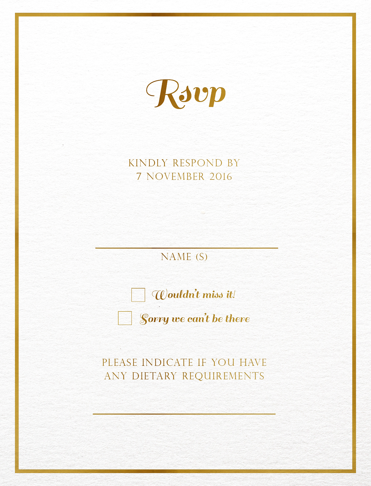 Polkadot Roses RSVP Cards - Metallic Prints design preview