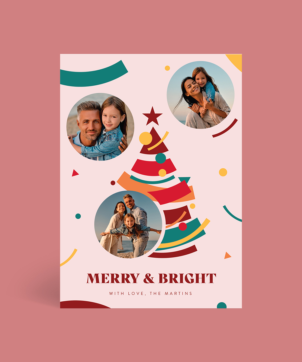 Geometric Shapes - Christmas Cards