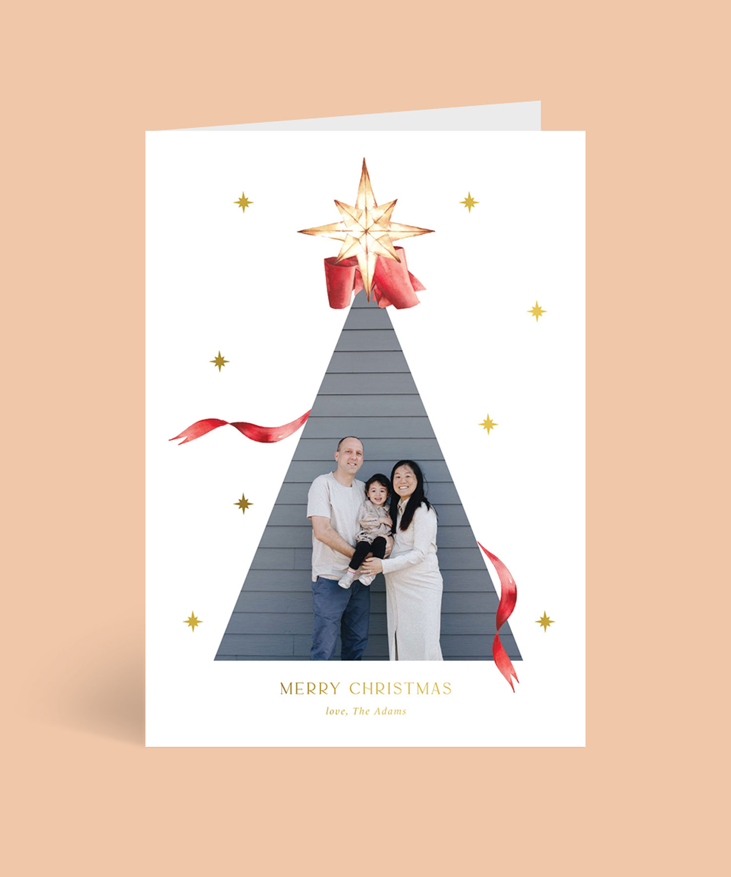 A Gift Christmas Cards - Metallic Prints design preview