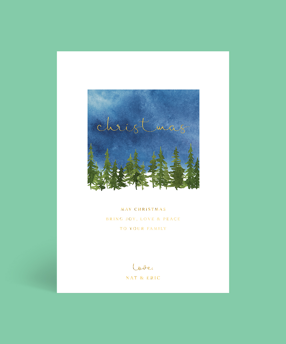 Pine Trees - Christmas Cards