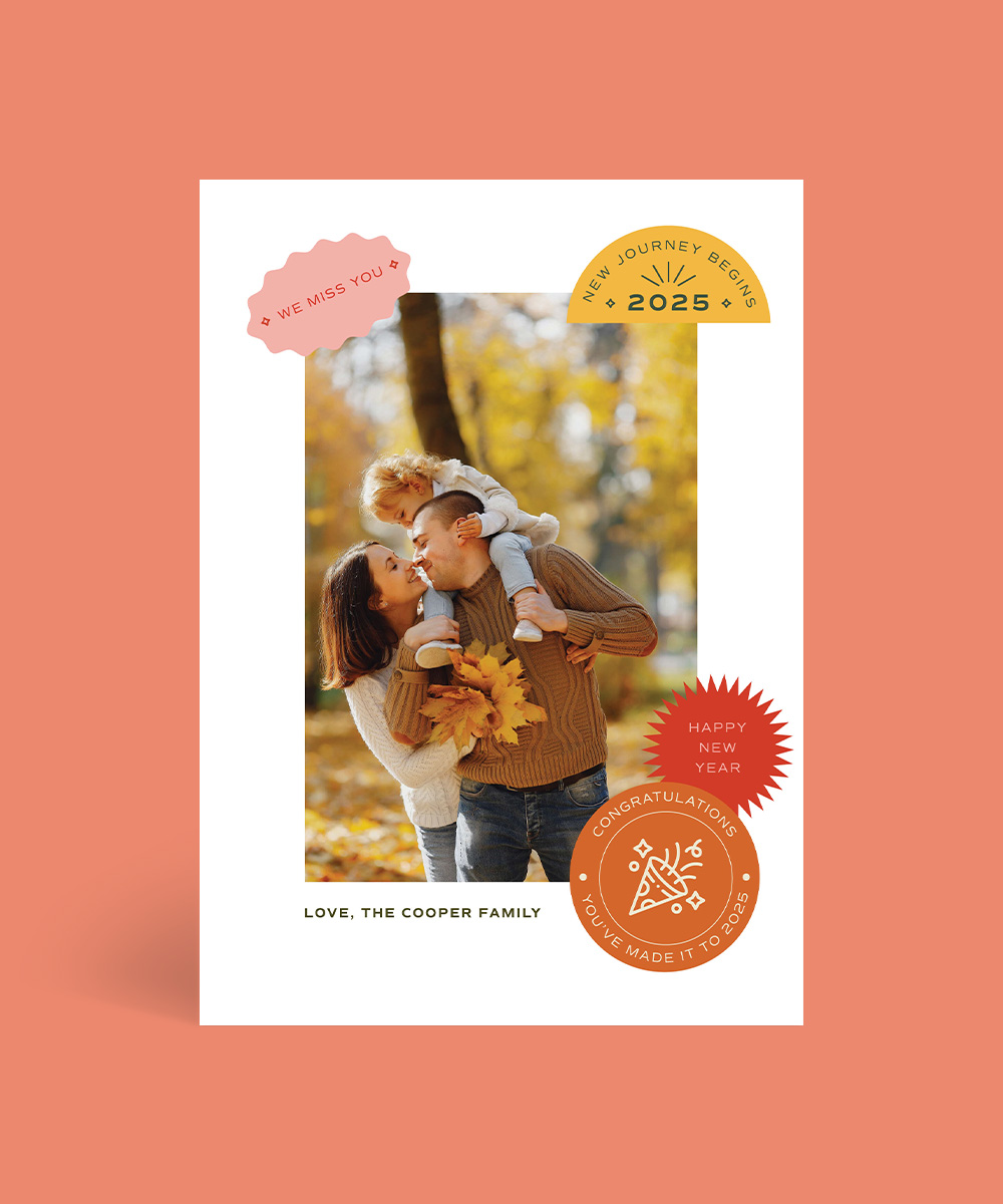 New Year Badges Holiday Cards - Digital Printing design preview