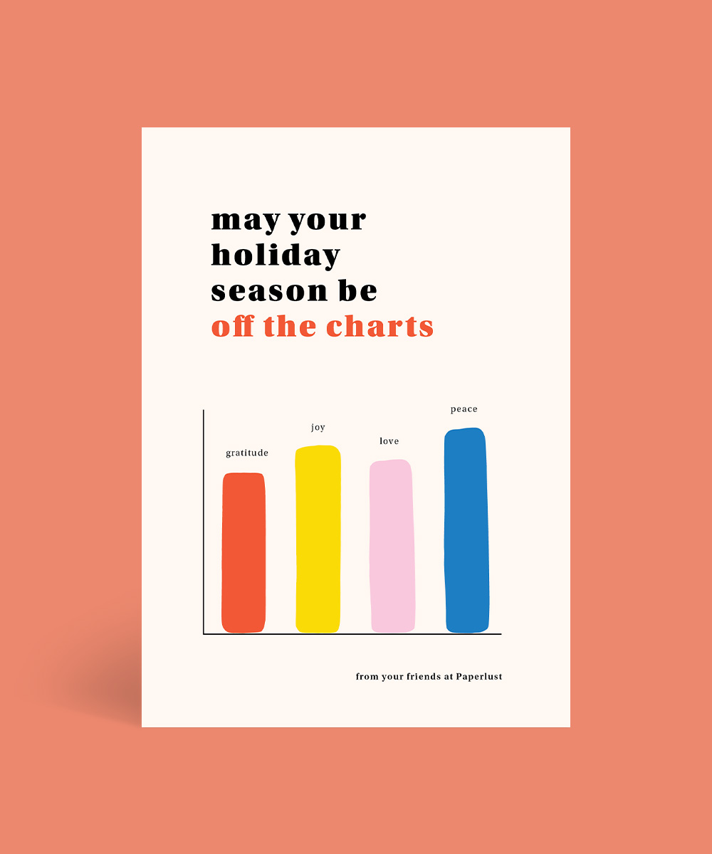 Off The Charts Business Christmas Cards - Digital Printing design preview