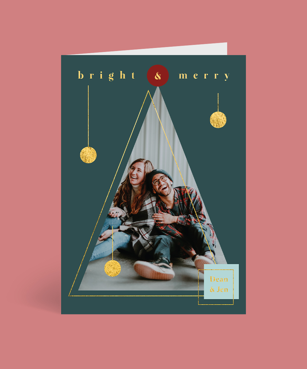 Triangle Christmas Tree - Christmas Cards