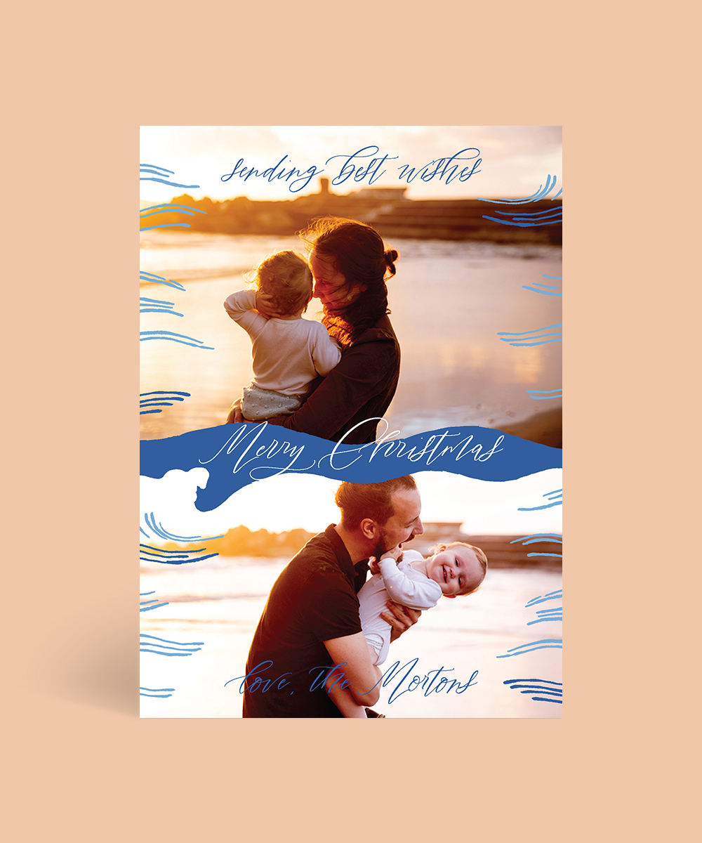 Merry Dancing Waves - Christmas Cards