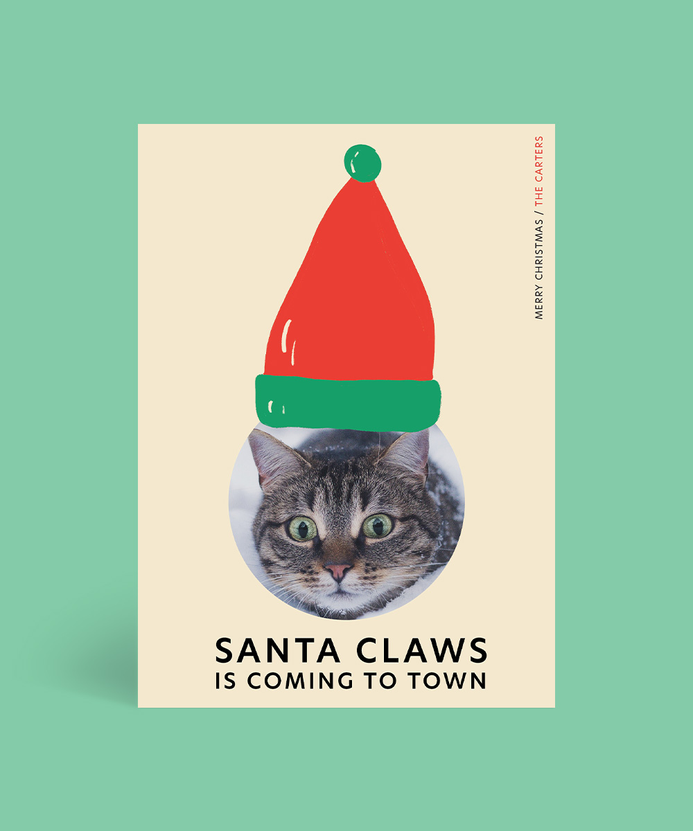Santa Claws - Christmas Cards