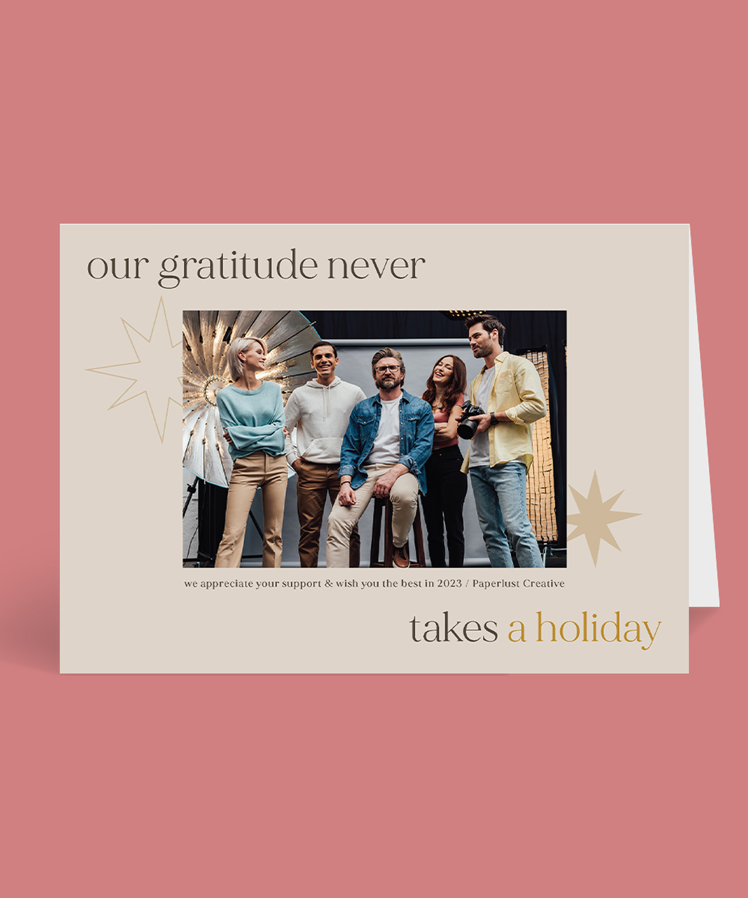 Never Takes a Holiday - Holiday Cards