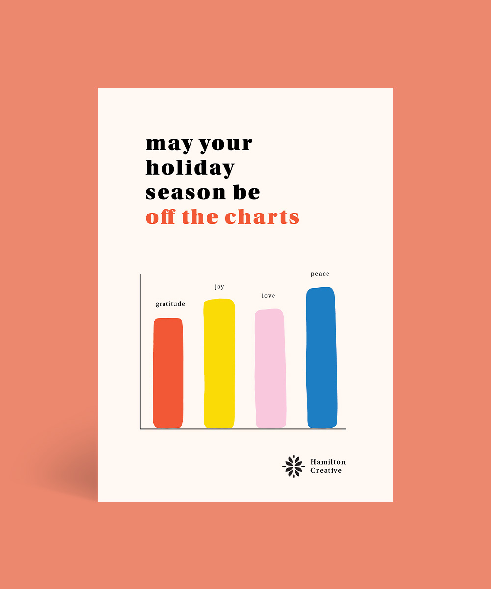 Off The Charts Business Christmas Cards - Digital Printing design preview