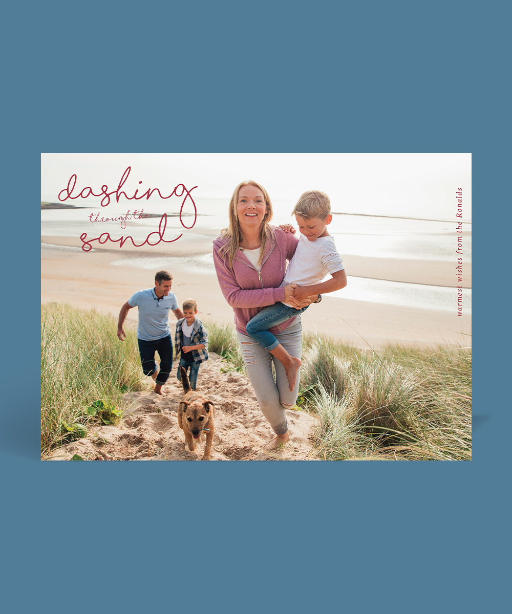 Dashing Through The Sand Christmas Cards - Digital Printing design preview