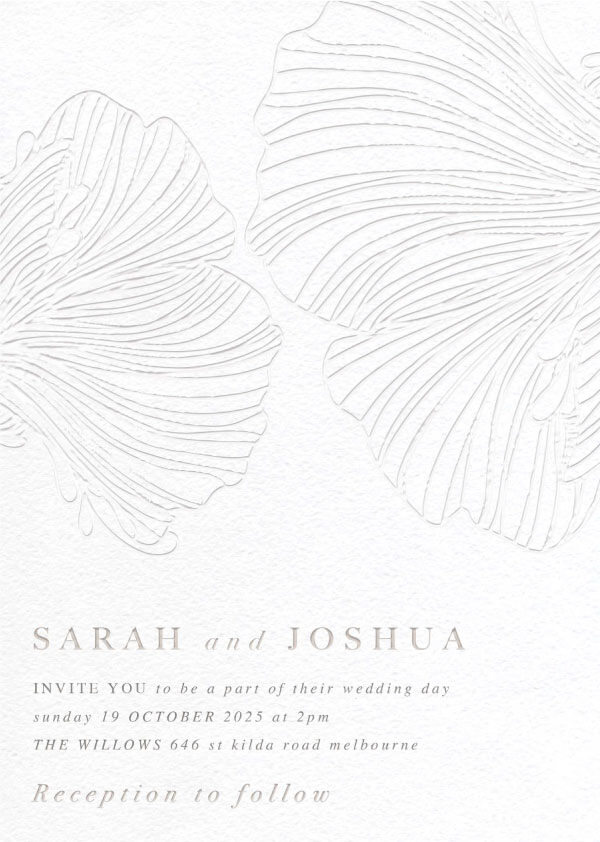 Botanic Press wedding invitation design from Paperlust.