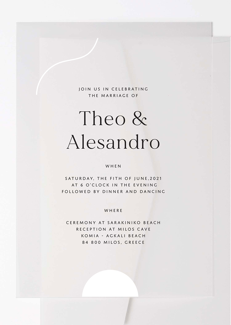 Milos - Wedding Invitations