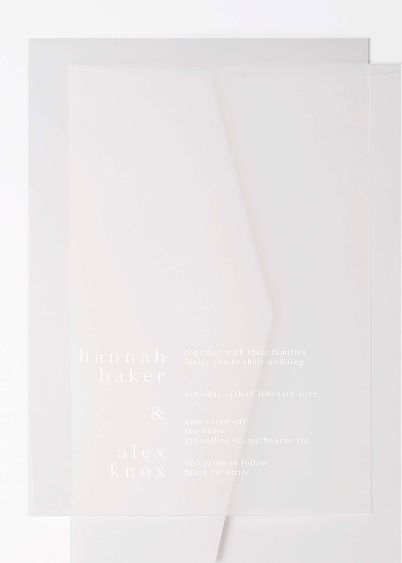 Gentle Earthquakes Wedding Invitations - White Ink design preview
