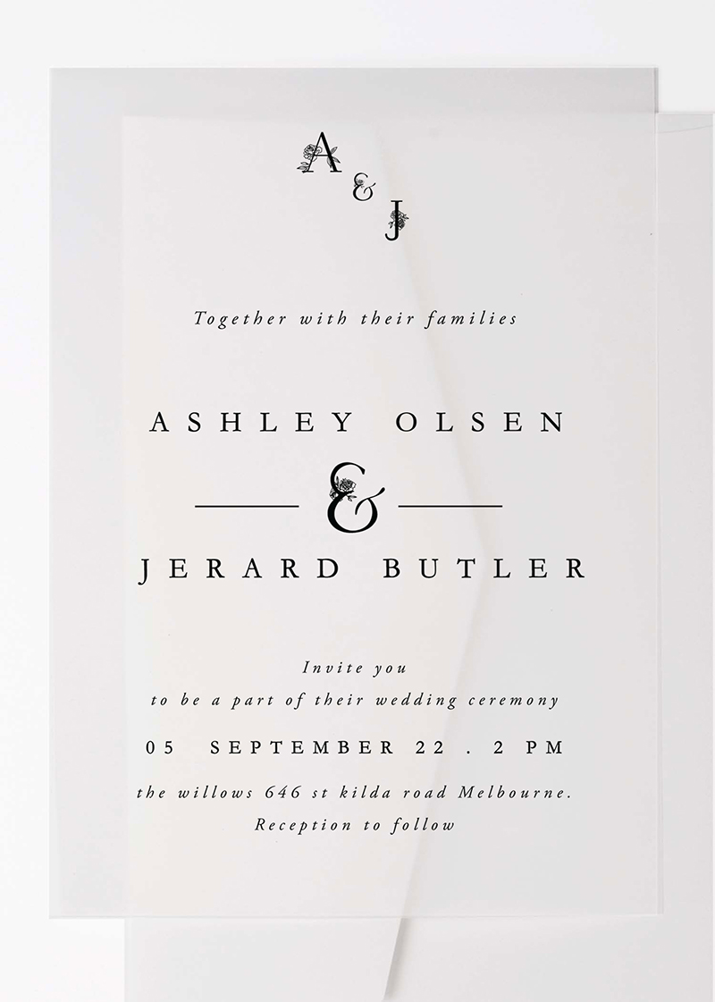 Botanica Wedding Invitations - Digital Printing design preview