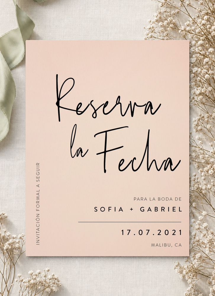 Linear Save The Date - Digital Printing design preview