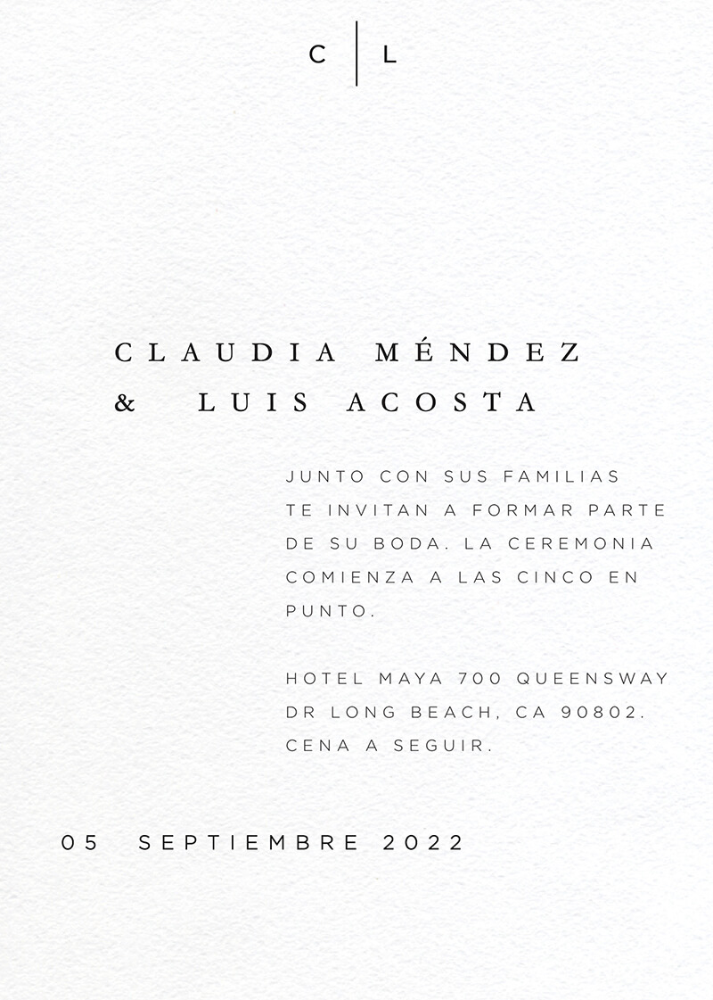 Nouveau - Wedding Invitations