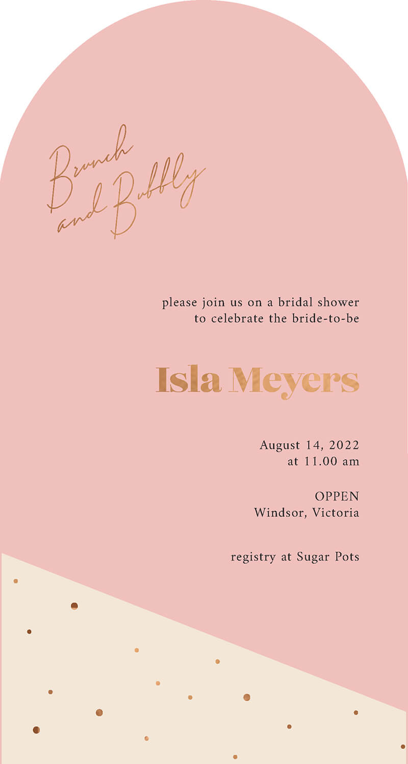 Hepburn - Bridal Shower Invitations