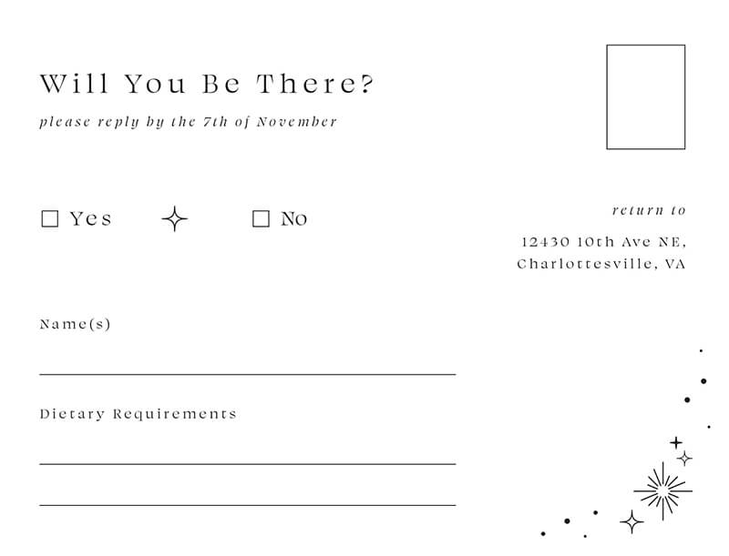 Half Moon - RSVP Cards