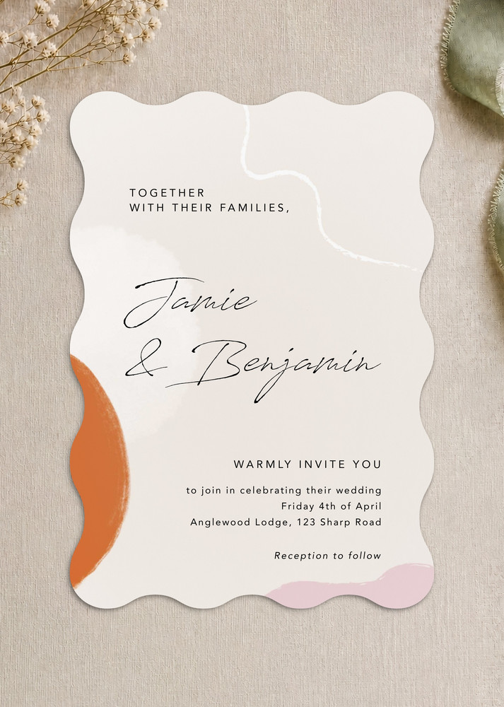 Modern Flow - Wedding Invitations