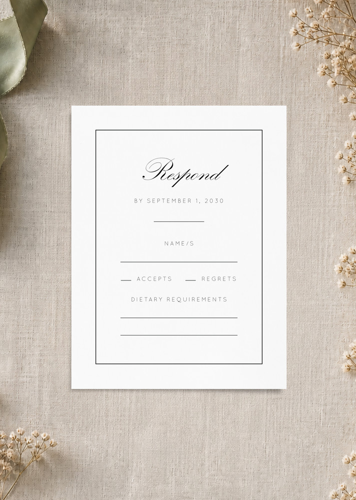 Into the Line - RSVP Cards