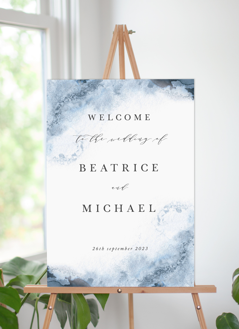 Cerulean Blush - Wedding Signs