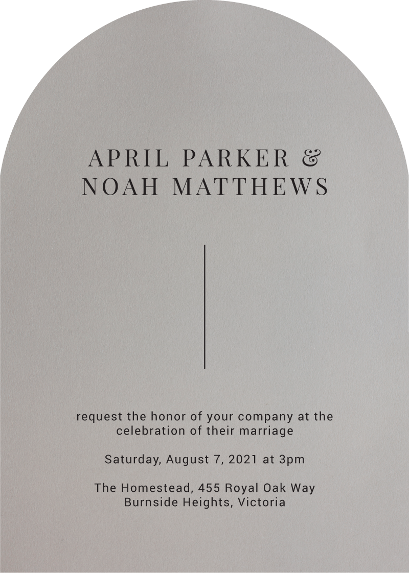 Burnt Orange Beauty Wedding Invitations - Digital Printing design preview