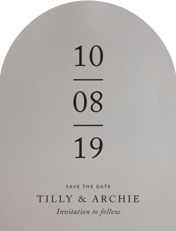 Black And White Save The Date - Digital Printing design preview