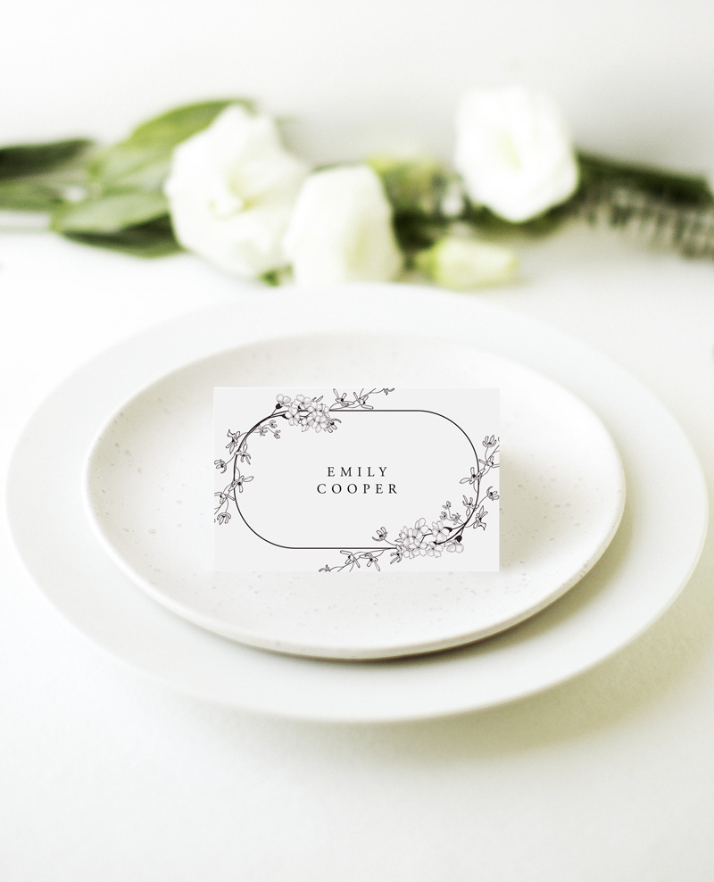 Floweret - Wedding Place Cards