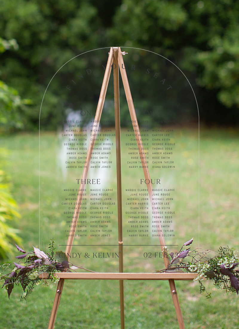 Minimalisme Wedding Seating Chart - Digital Printing design preview