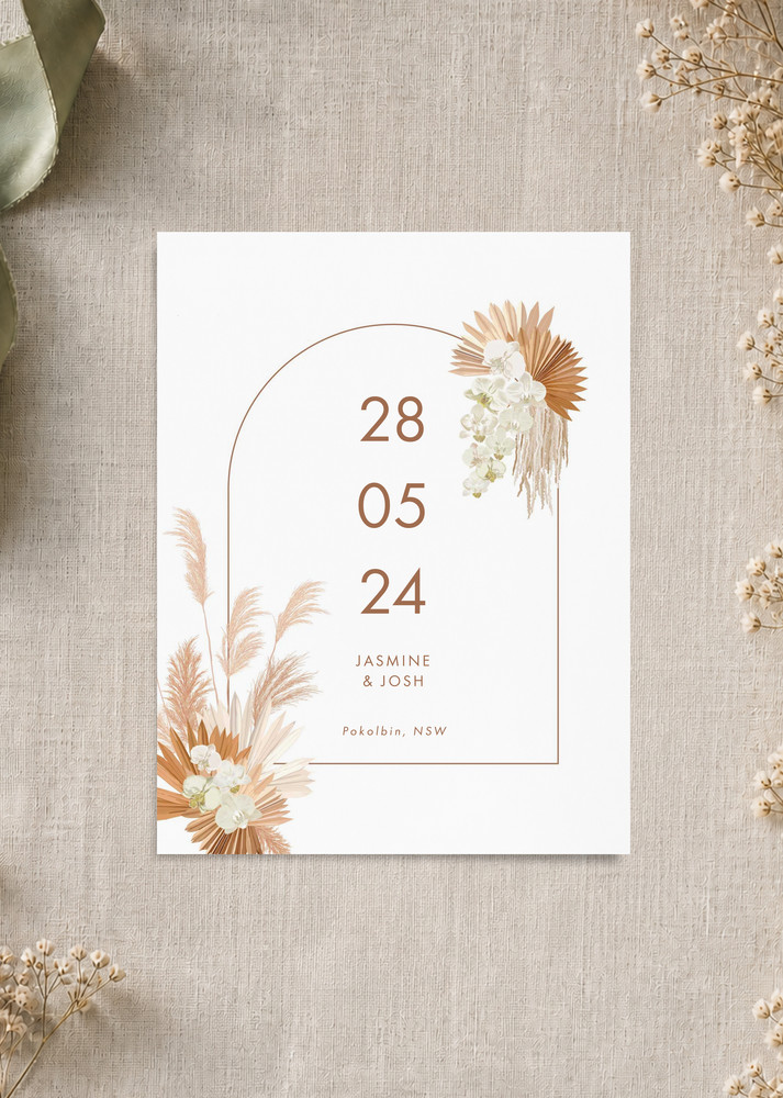 Terracotta Arch Save The Date - Digital Printing design preview