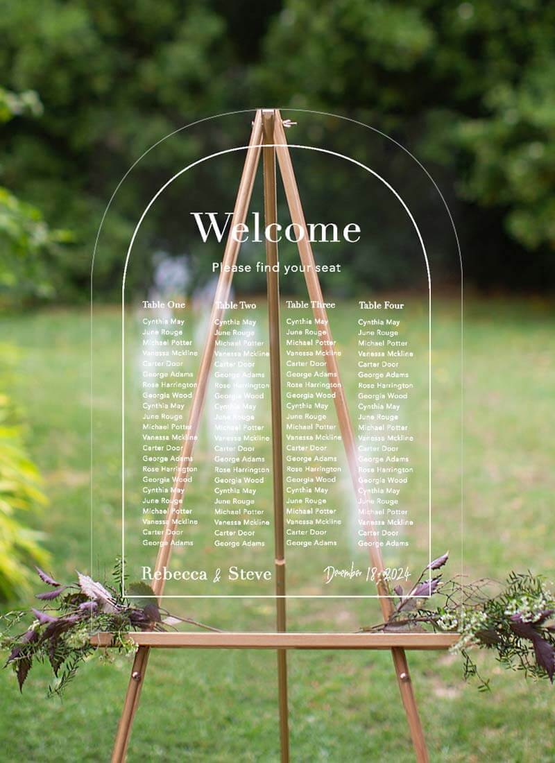 Framed - Wedding Seating Chart