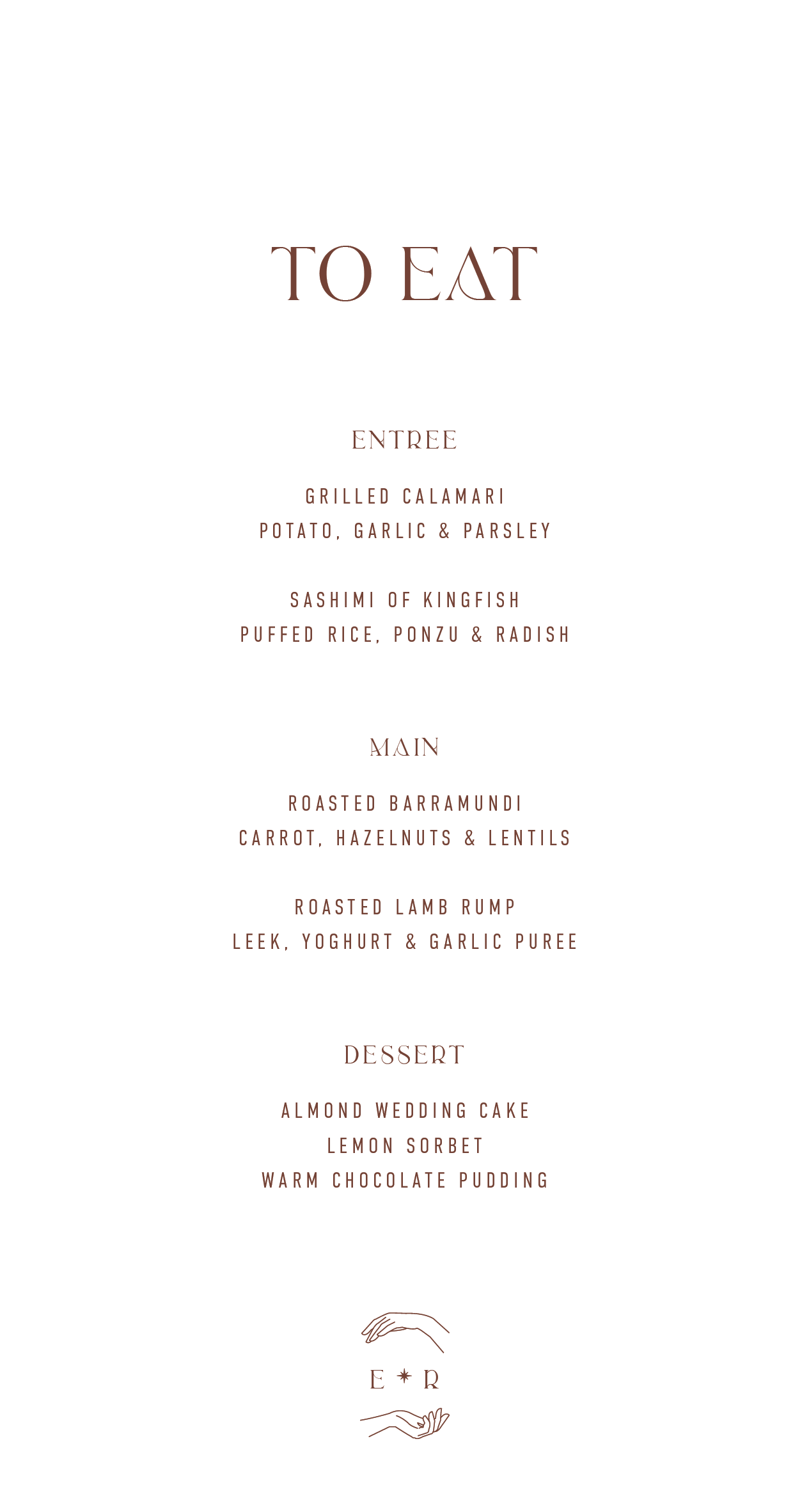 Galaxies Wedding Menu - Digital Printing design preview