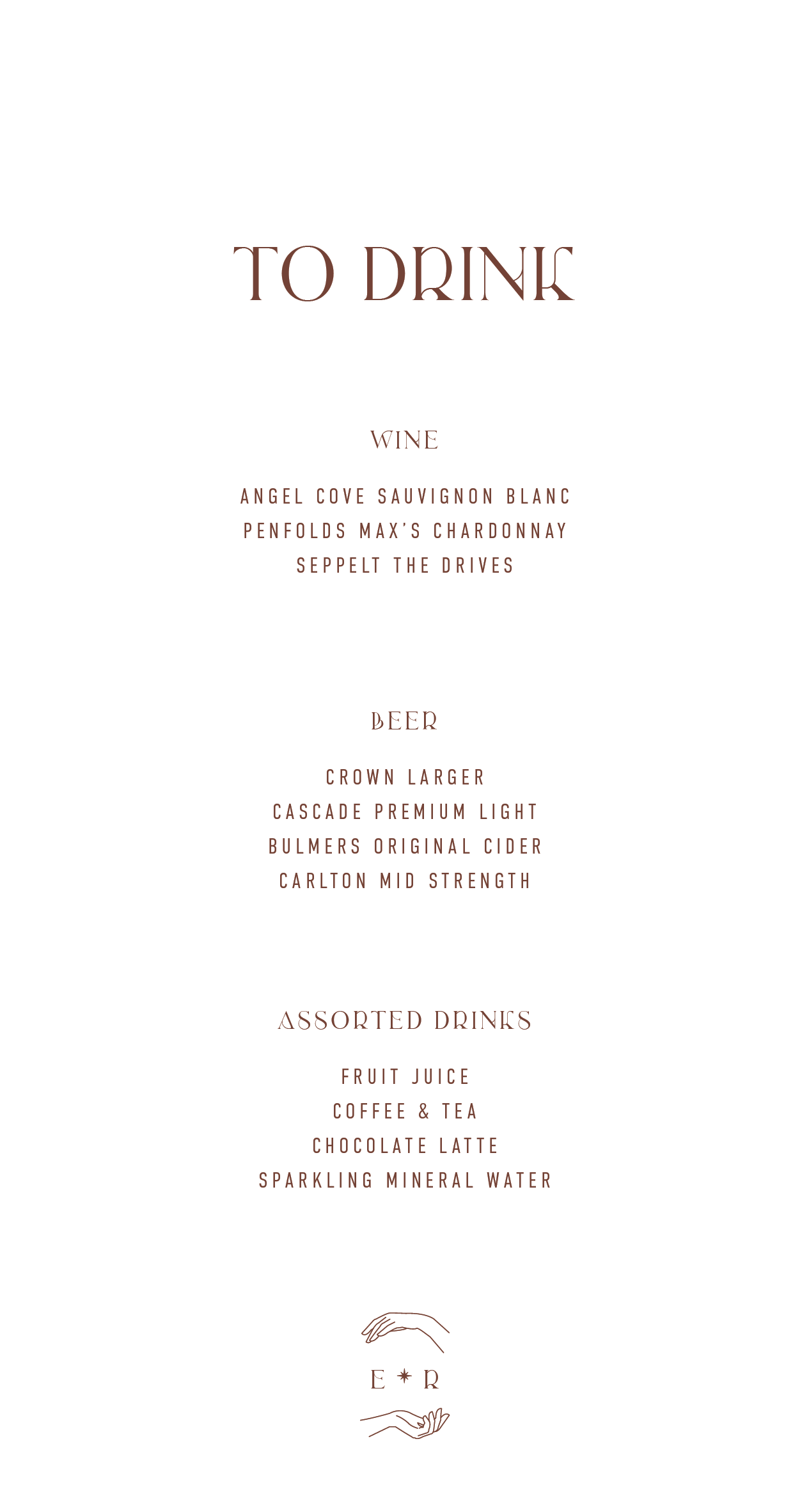 Galaxies Wedding Menu - Digital Printing design preview