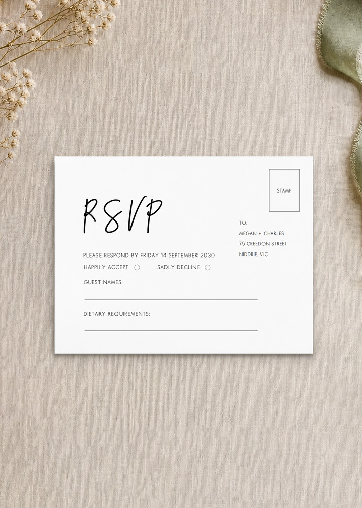 Clair De Lune - RSVP Cards