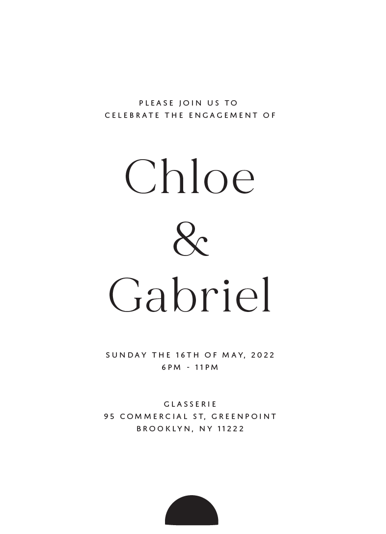 Oliva - Engagement Invitations