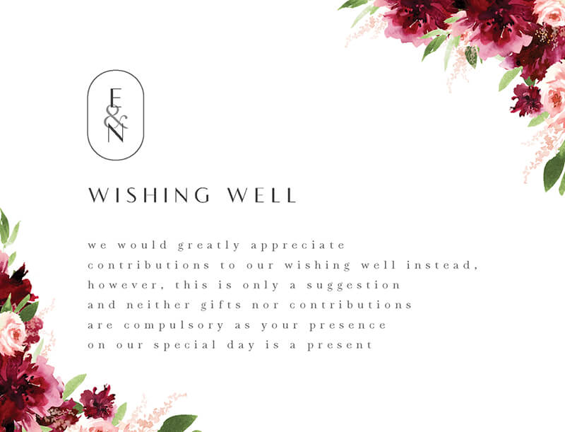 Elegant Flowers - Wishing Well