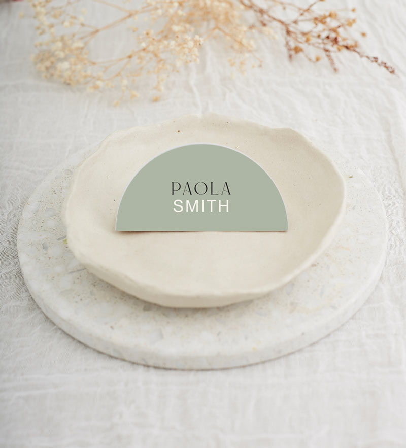 Mr & Mrs Wedding Place Cards - Digital Printing design preview