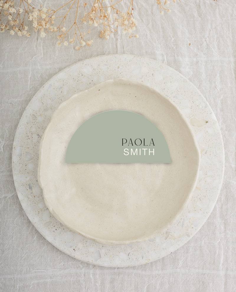 Mr & Mrs Wedding Place Cards - Digital Printing design preview