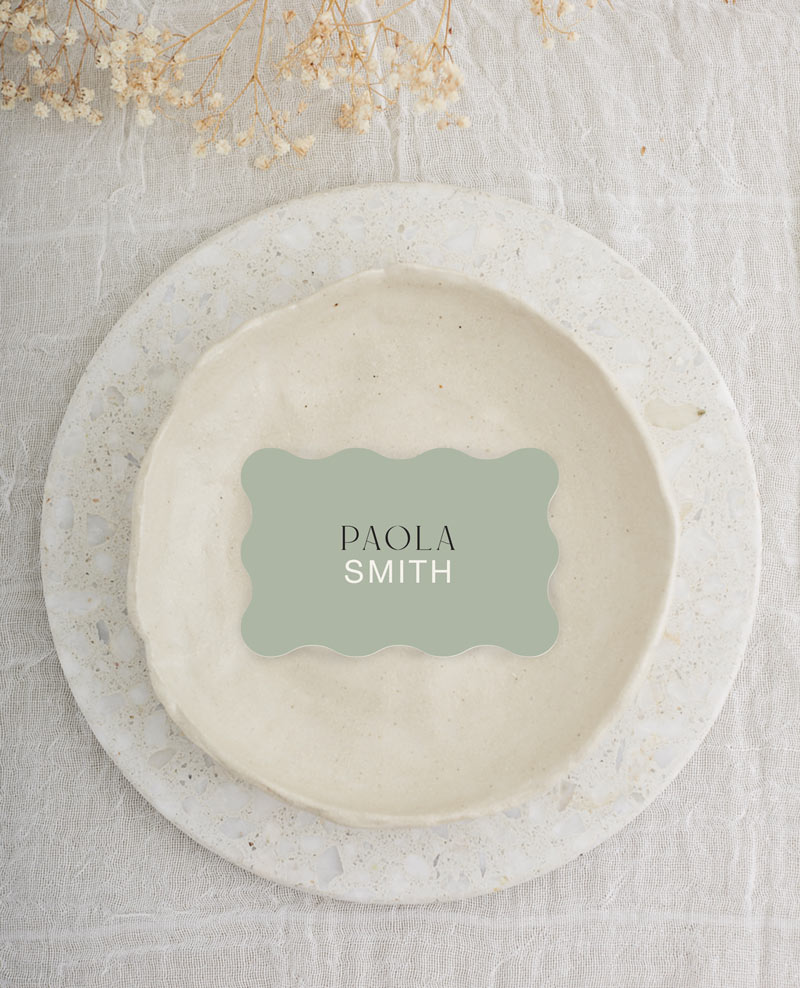 Mr & Mrs Wedding Place Cards - Digital Printing design preview