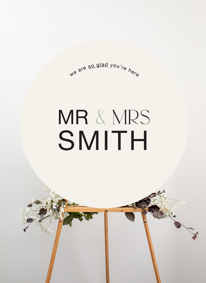 Mr & Mrs Wedding Signs - Digital Printing design preview