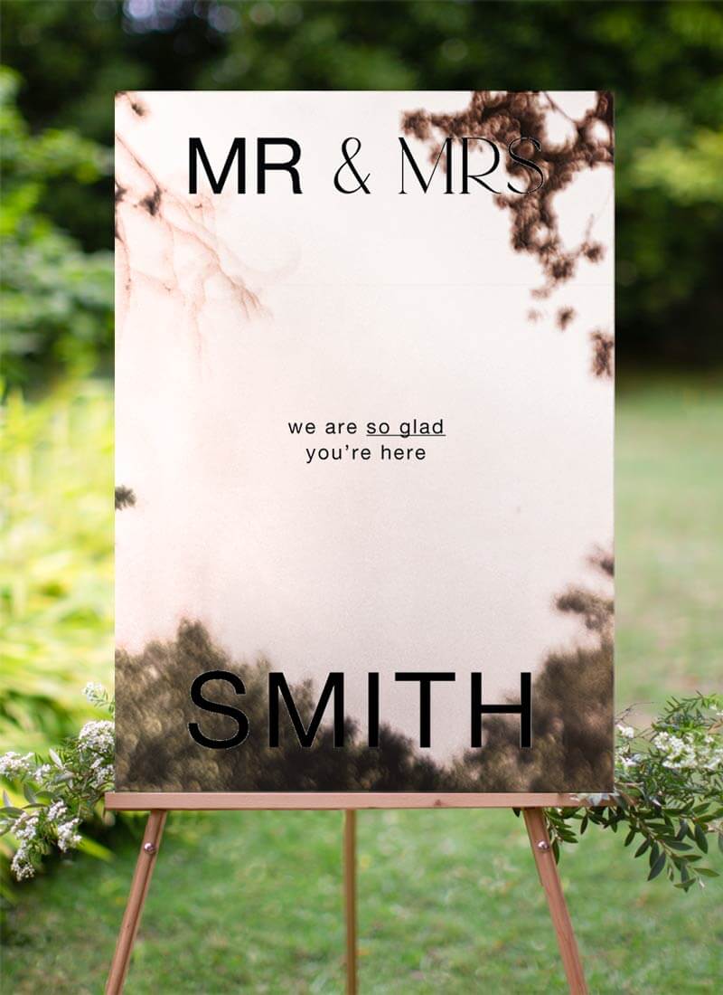 Mr & Mrs Wedding Signs - Digital Printing design preview
