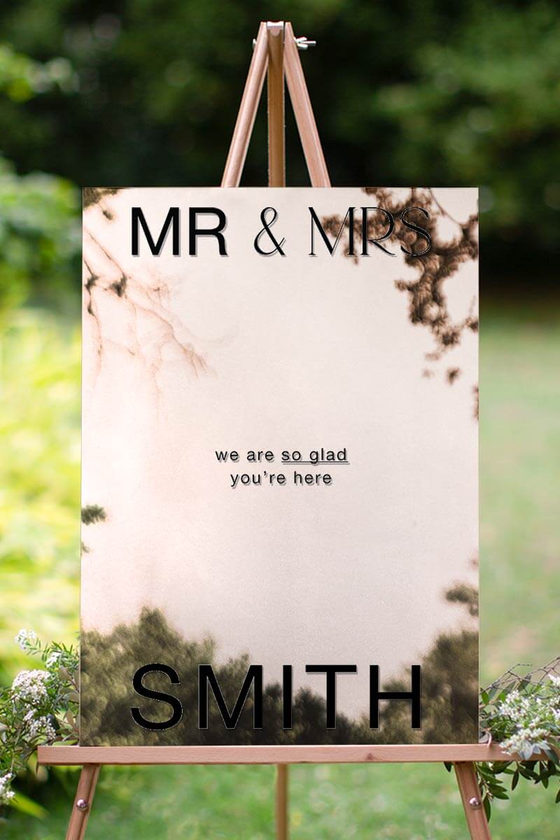 Mr & Mrs Wedding Signs - Digital Printing design preview