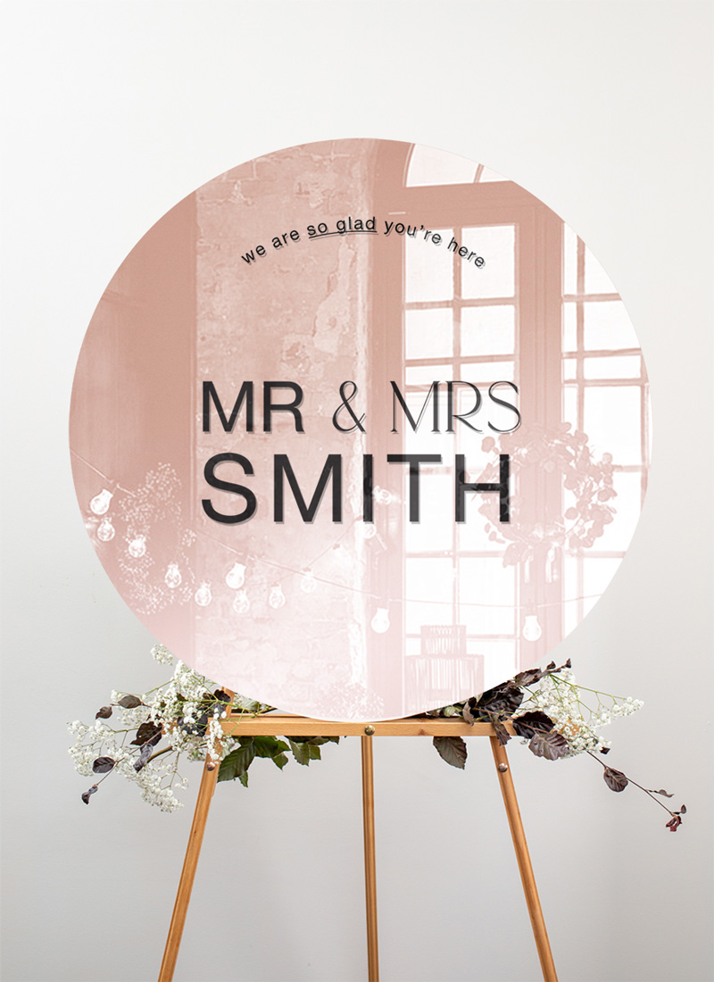 Mr & Mrs Wedding Signs - Digital Printing design preview