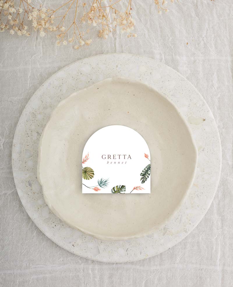 Island Breeze - Wedding Place Cards