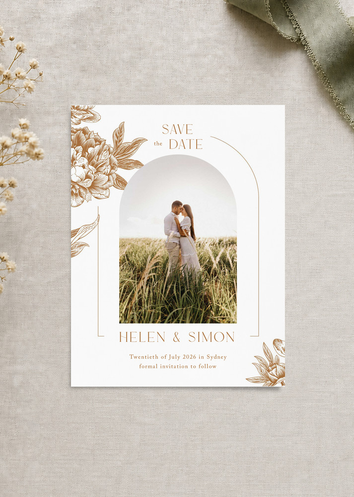 Jin Mudan Save The Date - Digital Printing design preview