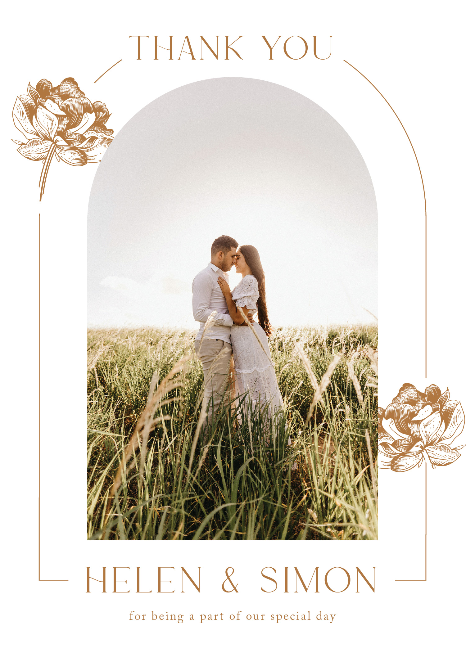 Jin Mudan - Wedding Thank You Cards