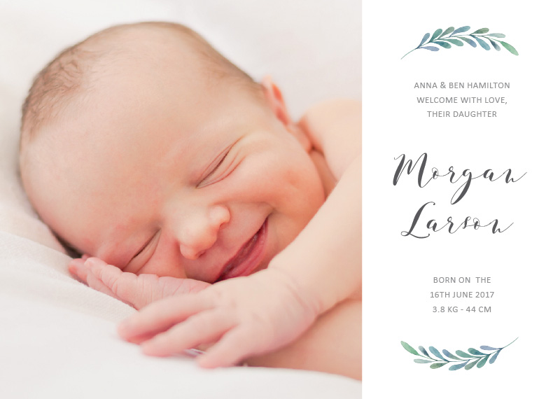 Baby's Day Out - Baby Announcements